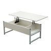 Coffee Table Side Desk Foldable Living Room Lift Up Hidden Storage Bottom Shelf