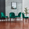 2/4/6 pcs Velvet Dining Chairs Leisure Chair Home Office Kitchen Green Grey Blue