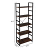 5-Tier Vintage Ladder Shelf Bookcase Storage Rack Stand Plants Display