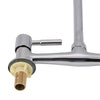 Modern Dual Lever Chrome Kitchen Sink Mixer Taps 2 Hole Deck Mounted Tap Faucet