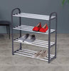 4 Tier 8 Pairs Shoe Rack Stand Storage Self Organiser Lightweight Compact Space