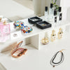 Modern Dressing Table Stool Bedroom Vanity Set Makeup Desk W/ Mirror & 4 Drawers