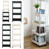 White/Black Slim Carts Kitchen Bathroom Thin Storage Trolley Cart Rack 3-5 Tiers