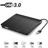 Slim External USB 3.0 DVD RW CD Writer Drive Burner Reader Player For Laptop PC