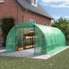 Outdoor Greenhouse Walk in Polytunnel Steel Tent Garden Plants Grow House Shade