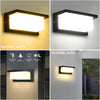 Modern 18W Outdoor PIR Motion Sensor LED Wall Light Garden Lamp IP65 Waterproof