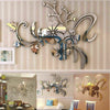 3D Mirror Flower Art Removable Wall Sticker Acrylic Mural Decal Home Room Decor