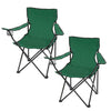 Set of 2 Folding Camping Chair Portable Fishing Beach Outdoor Garden Chairs