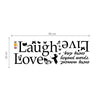 Walplus Wall Sticker Decal Classic Live Laugh Love Quote with Swarovski Crystals