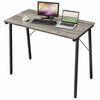 Computer Desk Modern PC Laptop Table Study Desk Workstation for Home Office Gray
