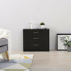 Modern Bedside Table Cabinet Chest of Drawers Nightstand 3 Drawers Bedroom BLACK