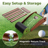 Golf Putting Mat Putting Green Practice Training Aid Auto Ball Return One Hole