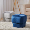 Large Square Footstool Velvet Pouffe Sofa Armchair Footstool Coffee Table Stool