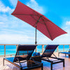 Rectangle Garden Patio Sun Parasol Outdoor Sunshade Umbrella Crank Tilt 3M