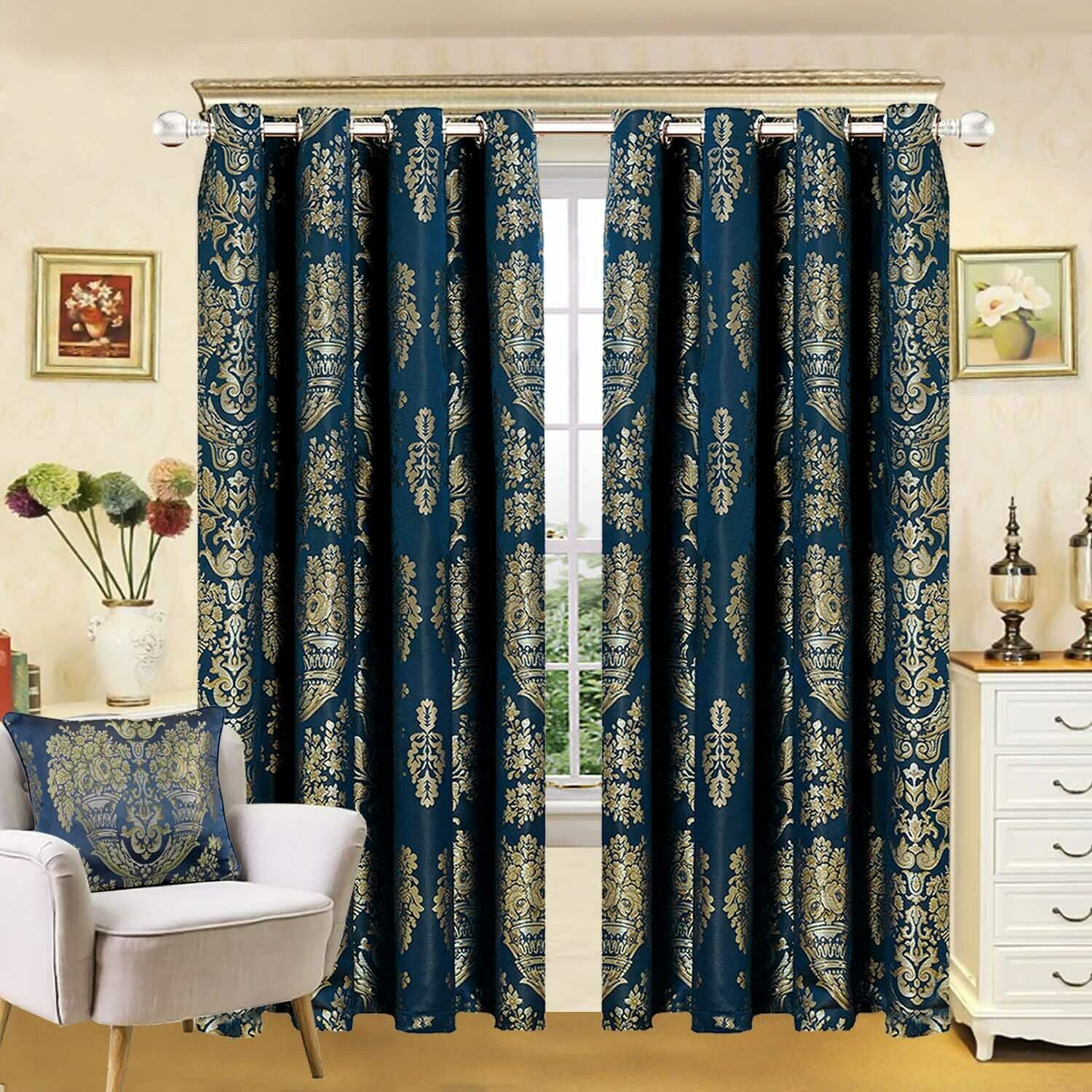 Jacquard curtains clearance