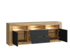 TV Unit 160cm Modern Cabinet Stand Sideboard High Gloss/Matt Doors With Free LED