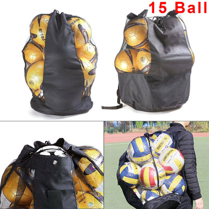 Precision Training Football Ball Carry Bag Net 15 Ball Carry Sack Football
