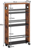 Kitchen Trolley Storage Island Dining Cart Slide Out Rolling Worktop Basket