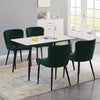 2X Velvet Dining Chairs Diamond Seat Padded Kitchen Dining room Chairs CLIPOP