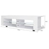 White High Gloss TV Unit Cabinet Stand LED Shelves Storage Furniture Living Room