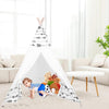 White Children Kids Teepee Indian Play Tent Tipi Tepee Wigwam With Arrow