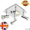 Adjustable Modern 4 Way Square Kitchen LED Ceiling Spot Lights Spotlight Fitting