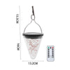 Solar Power Hanging LED Light Garden Outdoor Waterproof Lamp with Remote Control