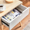 Modern Bedside Tables Nightstand Tables 1 Drawers Storage Unit/Organizer White