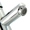 Cloakroom Chrome Luxury Bathroom Modern Basin Sink Mono Mixer Tap with 2 Hoses
