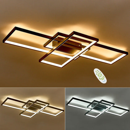 LED Ceiling Light Modern Living Room Bedroom Pendant Lamp Home Lighting 90/110cm