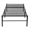 Metal Bed Frame Trundle Single Bed Guest Bed Sofa Bed Sustainable Black/White