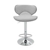 2x Breakfast Bar Stool PU Faux Leather Swivel Kitchen Metal Base Chair Gas Lift