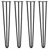 28'' 4 x Hairpin Legs / Hair Pin Legs Set for Furniture Bench Desk Table 3 Prong