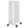 Oil Filled Radiator Heater Electric With Timer 3 Heat Thermostat Portable White