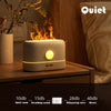 3D Flame Light USB Air Humidifier Essential Oil Diffuser Mist Bedroom Home Decor