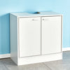 Bathroom Cabinet w/ Doors&Shelves Cupboard Storage Unit 3 Styles Furniture White