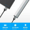 Rechargeable 40 LED Under Cabinet Closet Lights Dimmable Magnetic Strip Lamp UK