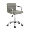 Cushioned Computer Office Desk Chair Chrome Legs Lift Swivel Small Adjustable