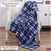 Soft Warm 120x150cm Single Tartan Check Sofa Throw Bed Fleece Travel Car Blanket
