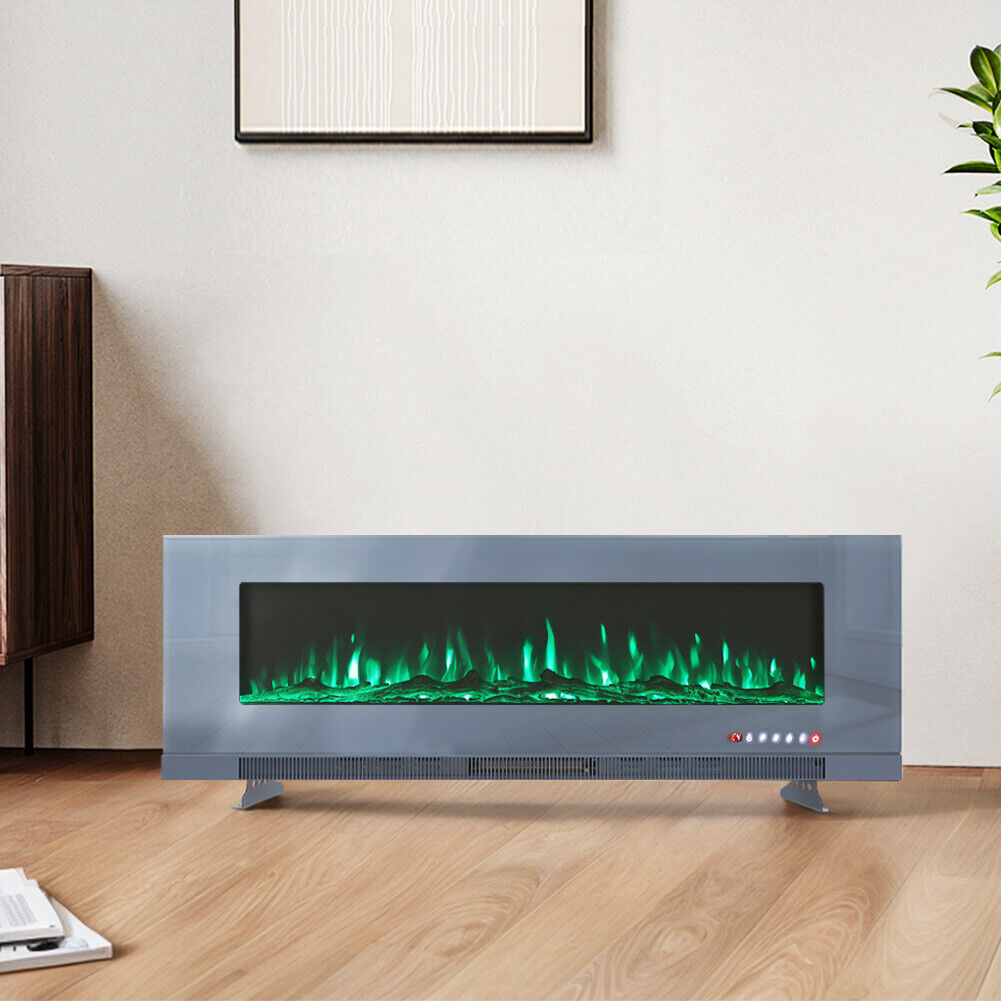 LED Fireplace Insert Wall Mounted Electric 50, 60, 72, Inch Inset Medi ...