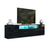 Modern 180cm TV Stand Cabinet Entertainment Unit High Gloss Storage w/ LED Light