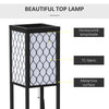 Modern Shelf Floor Lamp Light with 4-tier Open Shelves Wooden