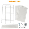 3/4 Tier Slim Kitchen Food Storage Trolley Cart Rack Tray Shelf Rolling Wheel
