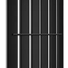 Vertical Radiator Double Black Flat Panel Tall Upright Rad 1800x408mm With Valve