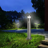 PIR LED Bollard Garden Lamp Post Stainless Steel Outdoor Motion Sensor Light