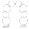 Romantic Wedding Arch Party Backdrop Stand Elegant White Metal Frame Flower Rack