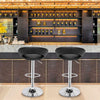 2X Bar Stool PU Faux Leather Ergonomic Swivel Foot Rest Kitchen Counter Pub Cafe