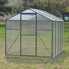 Heavy Duty Aluminium Frame Walk-In Greenhouse Polycarbonate Panel Plant House