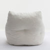 Cord Beanbag Sofa with Tufted Memory Foam filling Bean Bag Chair Armchair White