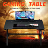 Gaming Desk Computer PC Table Workstation w/ Headphone Hook & Cup Holder Office